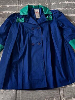 Vintage BLue Teal Pea Coat